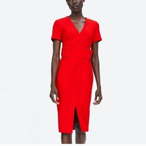 Zara belt dress